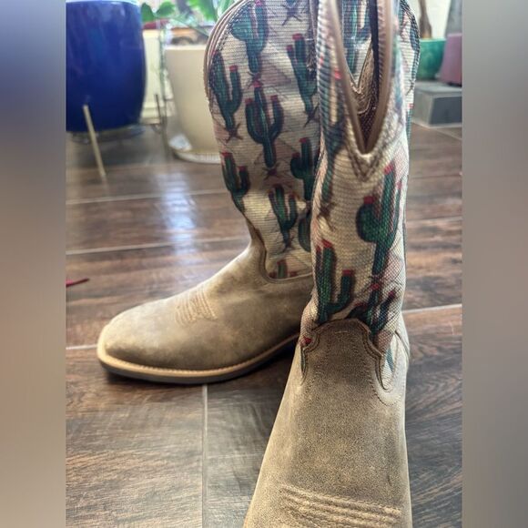 Twisted X Women’s Top Hand – Bomber/Cactus sz 9 - Picture 4 of 6